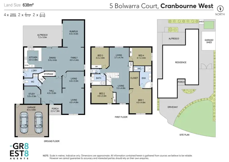 Floorplan of Homely house listing, 5 Bolwarra Ct, Cranbourne West VIC 3977
