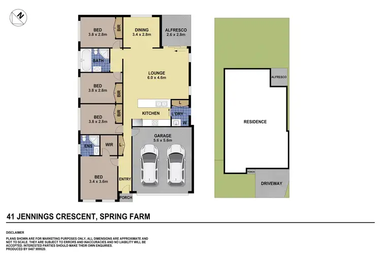 Floorplan of Homely house listing, 41 Jennings Crescent, Spring Farm NSW 2570