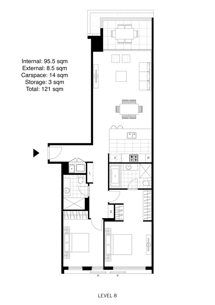 Floorplan of Homely apartment listing, 811/105 Ross Street, Forest Lodge NSW 2037