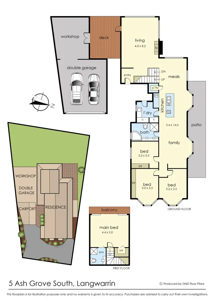 Floorplan of Homely house listing, 5 Ash Grove South, Langwarrin VIC 3910
