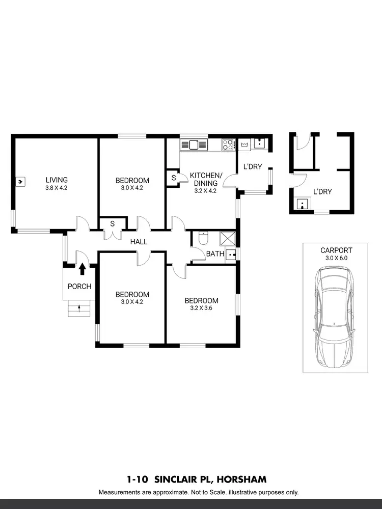 Floorplan of Homely house listing, lot 1/10 Sinclair Place, Horsham VIC 3400