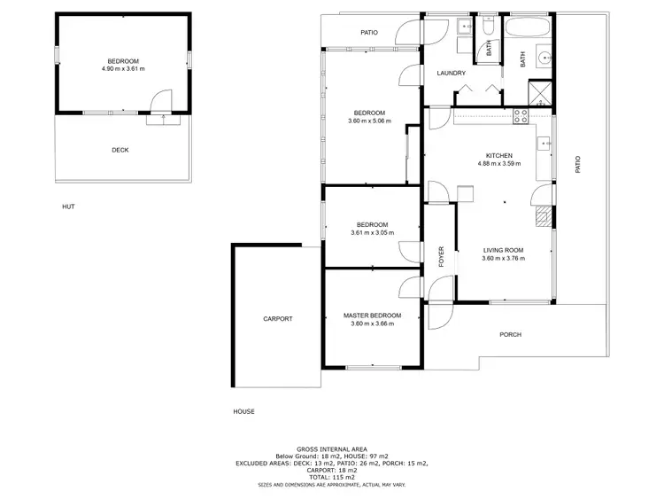 Floorplan of Homely rural property listing, 32 O'Connell Road, Mitta Mitta VIC 3701