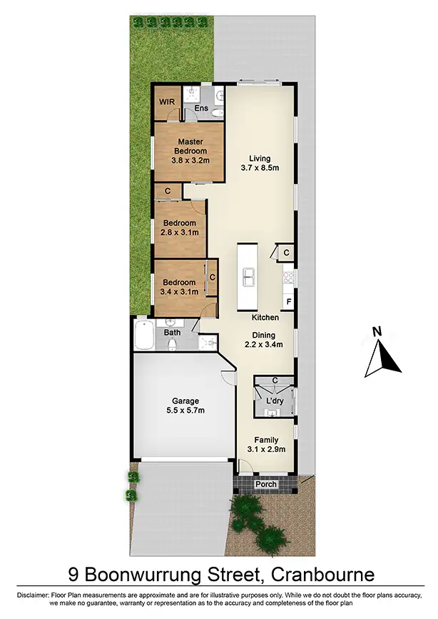 Floorplan of Homely house listing, 9 Boonwurrung Street, Cranbourne East VIC 3977