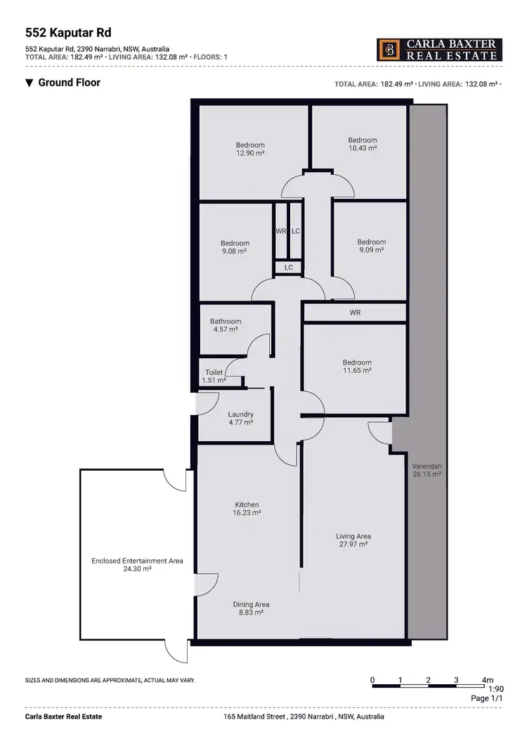 Floorplan of Homely rural property listing, 552 Kaputar Road, Narrabri NSW 2390