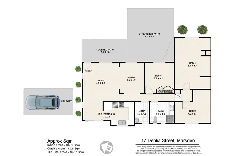 Floorplan of Homely house listing, 17 Dehlia Street, Marsden QLD 4132