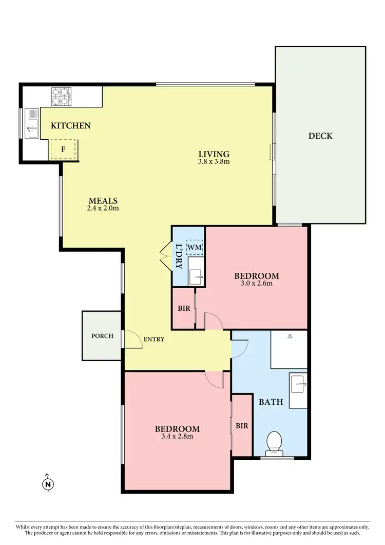 Floorplan of Homely unit listing, 1/24 Methven Avenue, South Morang VIC 3752