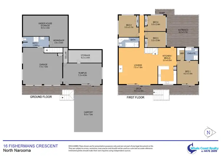Floorplan of Homely house listing, 16 Fishermans Crescent, North Narooma NSW 2546