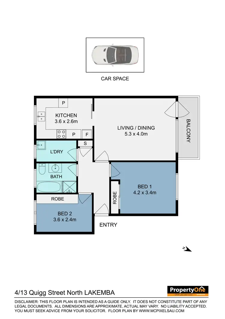 Floorplan of Homely unit listing, 4/13 QUIGG STREET  NTH LAKEMBA, Lakemba NSW 2195