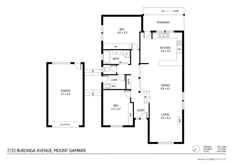 Floorplan of Homely house listing, 7 /22 Buronga Avenue, Mount Gambier SA 5290