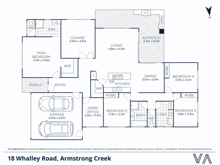 Floorplan of Homely house listing, 18 Whalley Road, Armstrong Creek VIC 3217