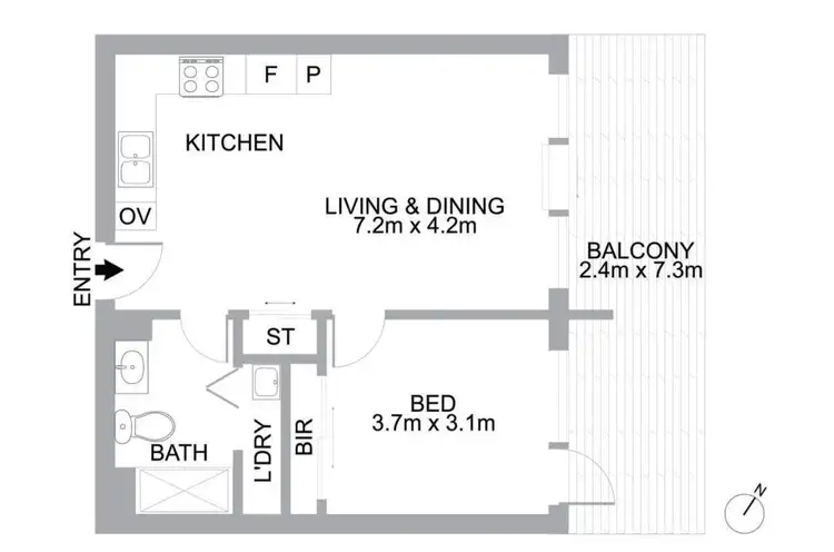 Floorplan of Homely apartment listing, Address available on request