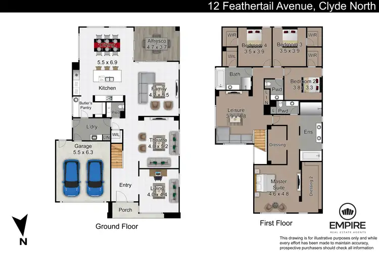 Floorplan of Homely house listing, 12 Feathertail Avenue, Clyde North VIC 3978