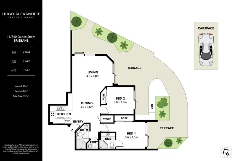 Floorplan of Homely apartment listing, 11/540 Queen Street, Brisbane City QLD 4000