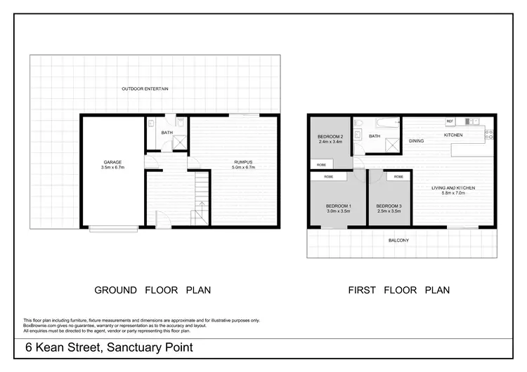 Floorplan of Homely house listing, 6 Kean Avenue, Sanctuary Point NSW 2540
