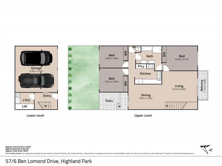 Floorplan of Homely townhouse listing, 57/6-20 Ben Lomond Drive, Highland Park QLD 4211