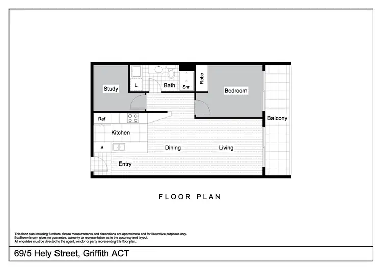 Floorplan of Homely apartment listing, 69/5 Hely Street, Griffith ACT 2603