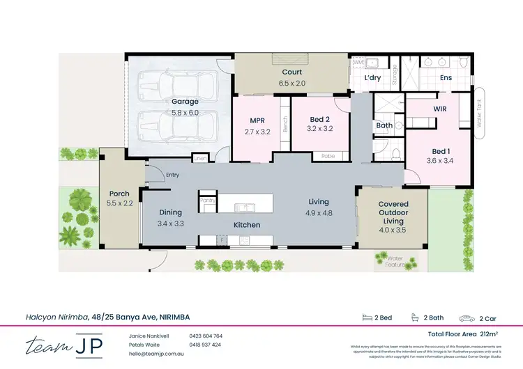 Floorplan of Homely retirement listing, 48/25 Banya Avenue, Nirimba QLD 4551