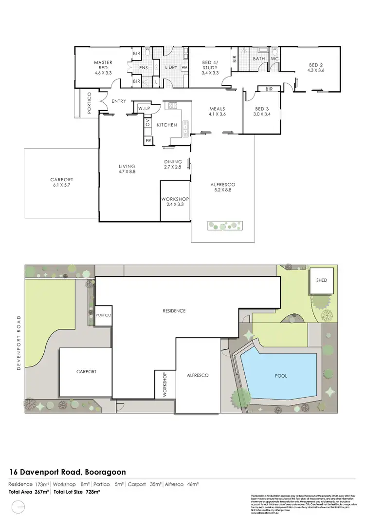 Floorplan of Homely house listing, 16 Davenport Road, Booragoon WA 6154