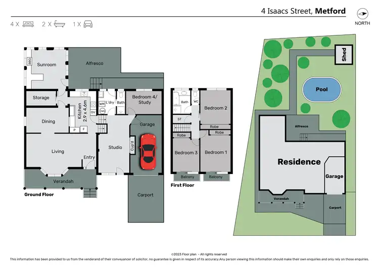 Floorplan of Homely house listing, 4 Isaacs Street, Metford NSW 2323