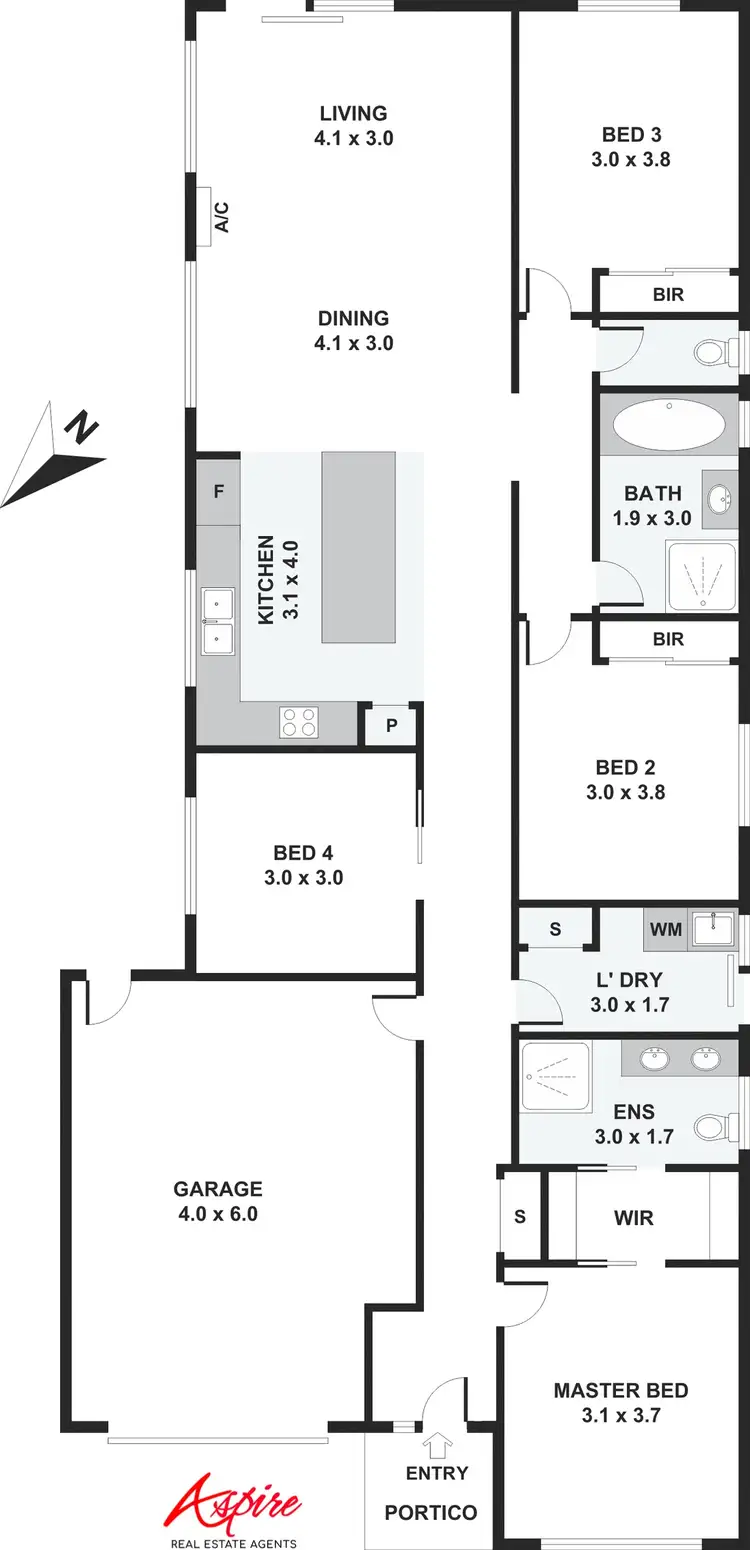 Floorplan of Homely house listing, 9 Mondra Terrace, Manor Lakes VIC 3024