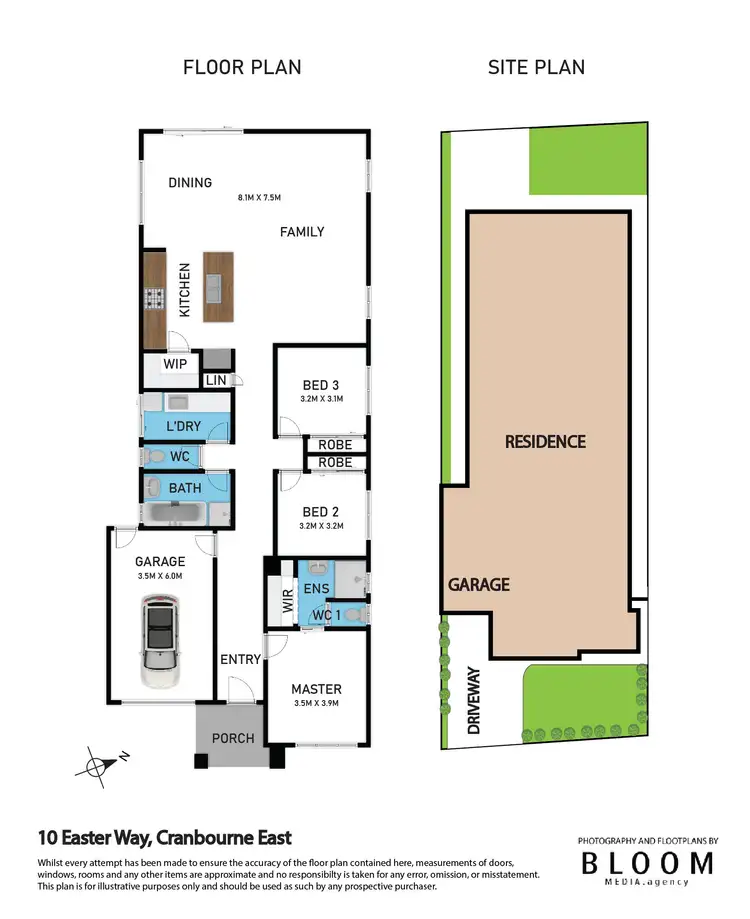 Floorplan of Homely house listing, 10 Easter Way, Cranbourne East VIC 3977