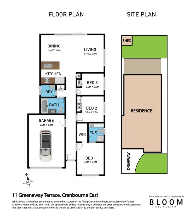 Floorplan of Homely house listing, 11 Greenaway Terrace, Cranbourne East VIC 3977