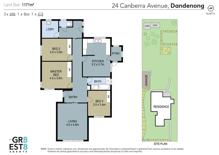 Floorplan of Homely house listing, 24 Canberra Avenue, Dandenong VIC 3175