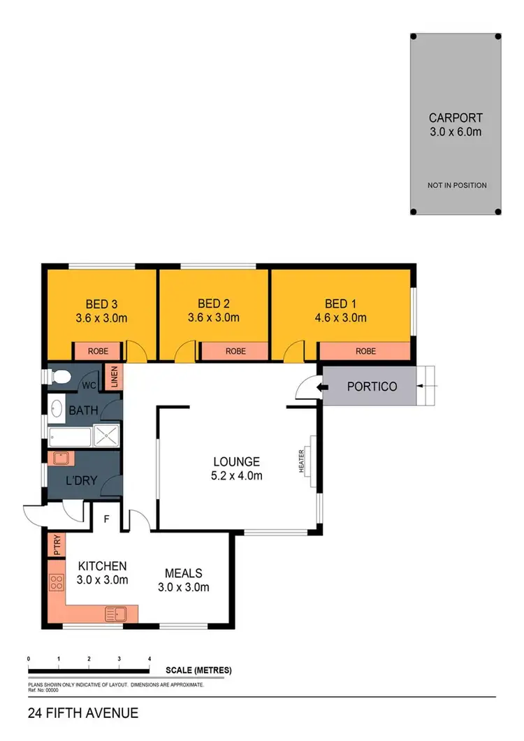 Floorplan of Homely house listing, 24 Fifth Avenue, White Hills VIC 3550