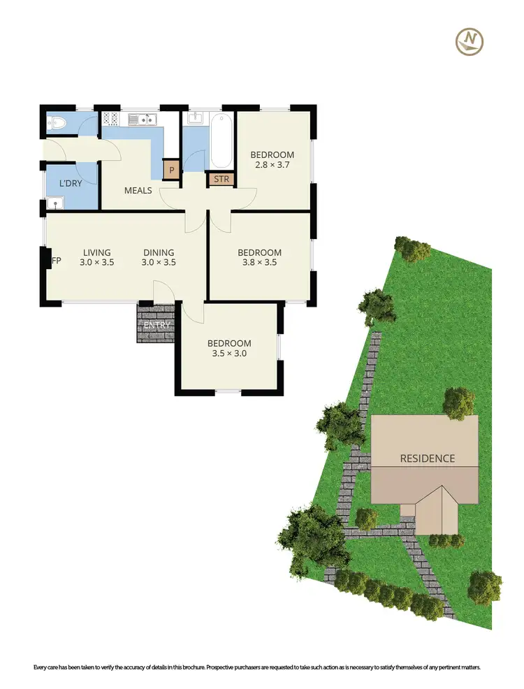 Floorplan of Homely house listing, 10 Deakin Crescent, Dandenong North VIC 3175