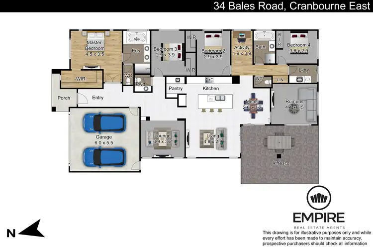 Floorplan of Homely house listing, 34 Bales Road, Cranbourne East VIC 3977
