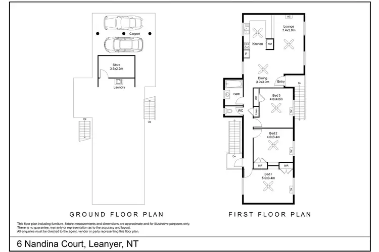 Floorplan of Homely house listing, 6 Nandina Court, Leanyer NT 812