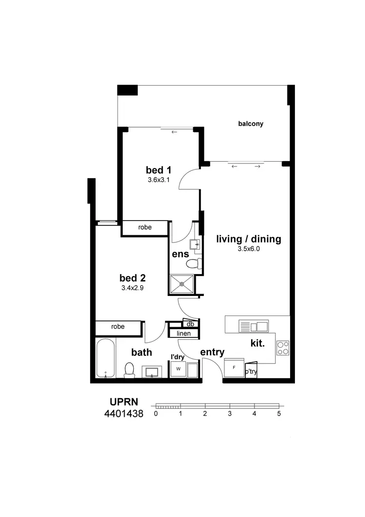 Floorplan of Homely apartment listing, Address available on request