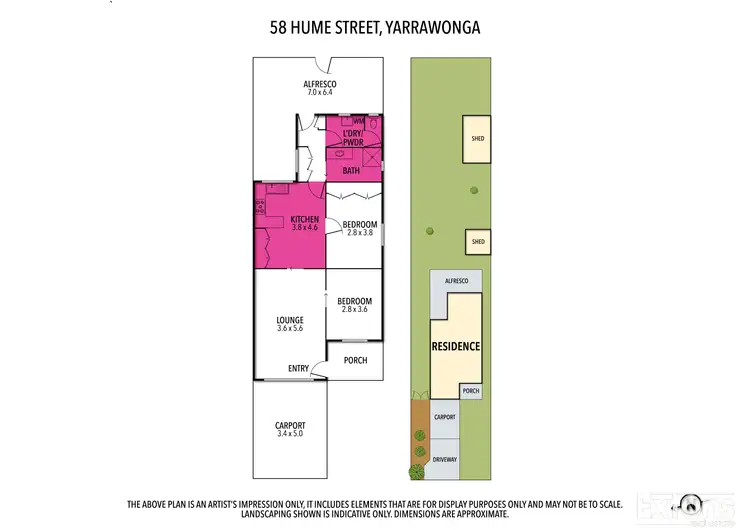 Floorplan of Homely house listing, 58 Hume Street, Yarrawonga VIC 3730