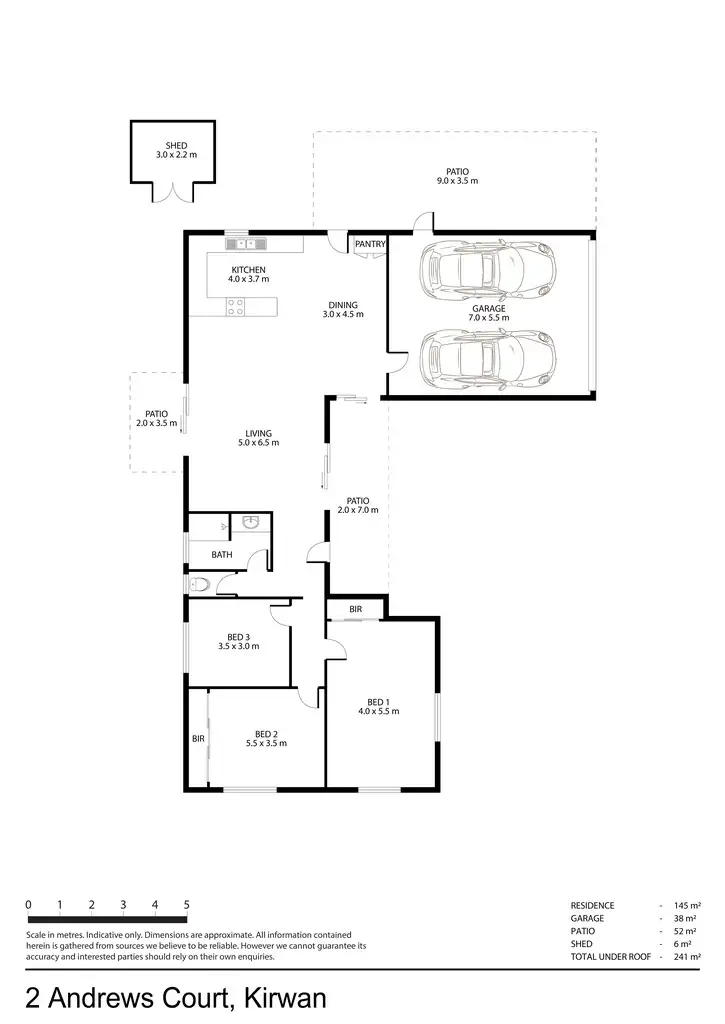 Floorplan of Homely house listing, 2 Andrews Court, Kirwan QLD 4817