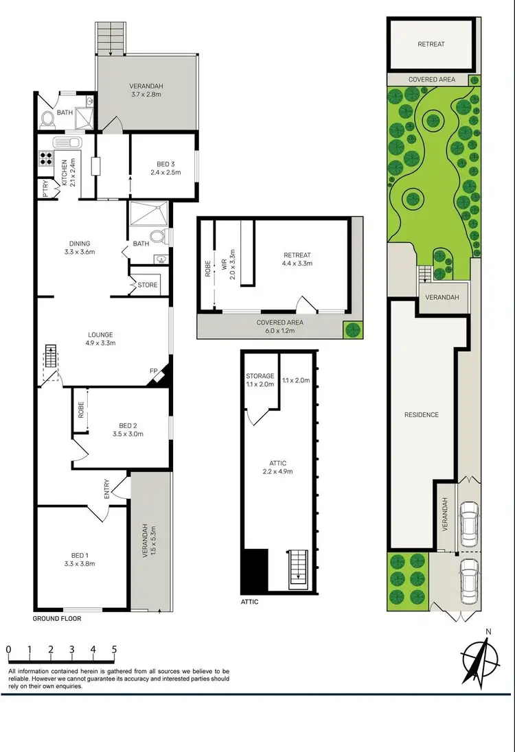 Floorplan of Homely semi-detached listing, 15A Lucerne Street, Belmore NSW 2192