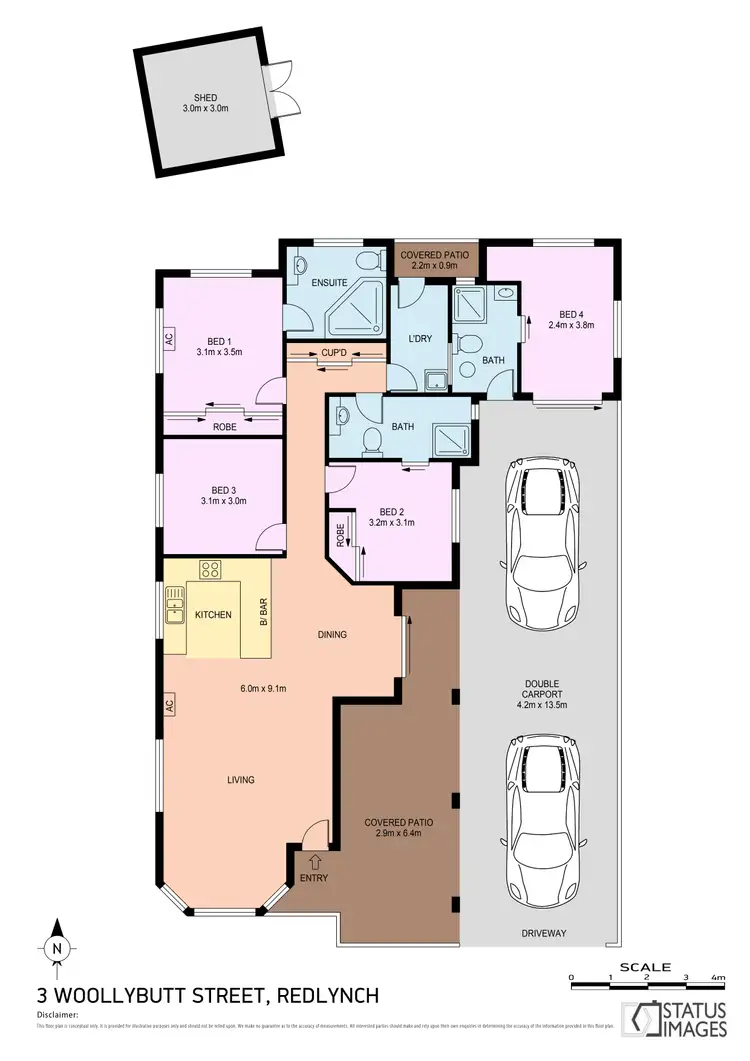 Floorplan of Homely house listing, 3 Woollybutt Street, Redlynch QLD 4870