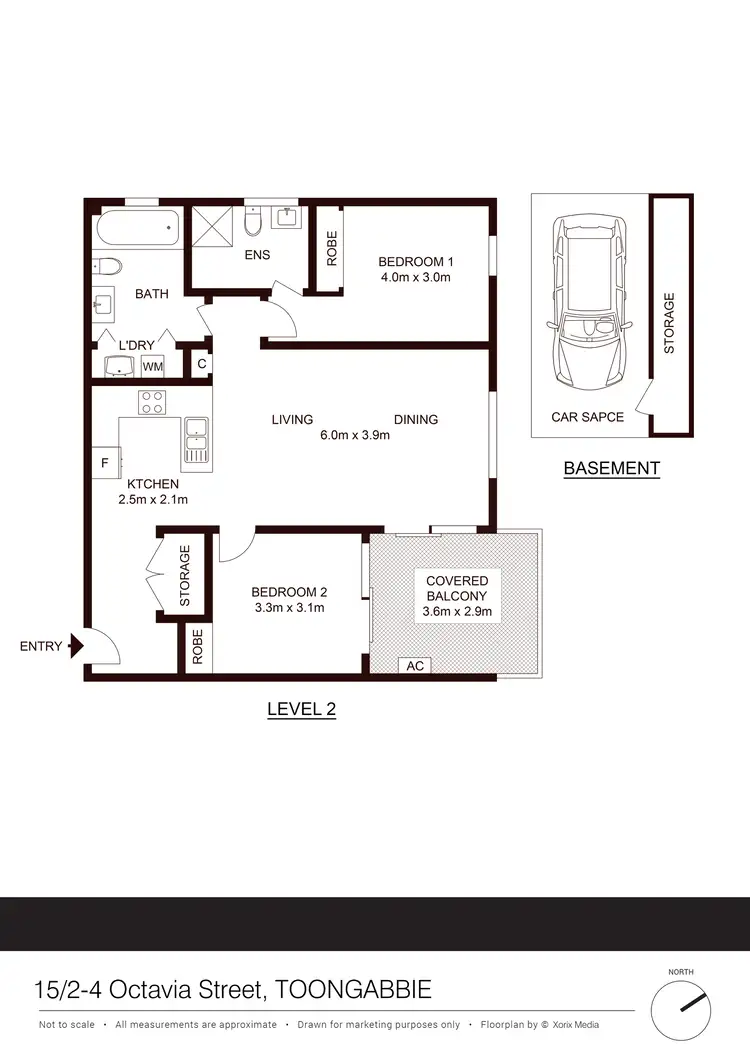 Floorplan of Homely apartment listing, 15/2-4 Octavia Street, Toongabbie NSW 2146