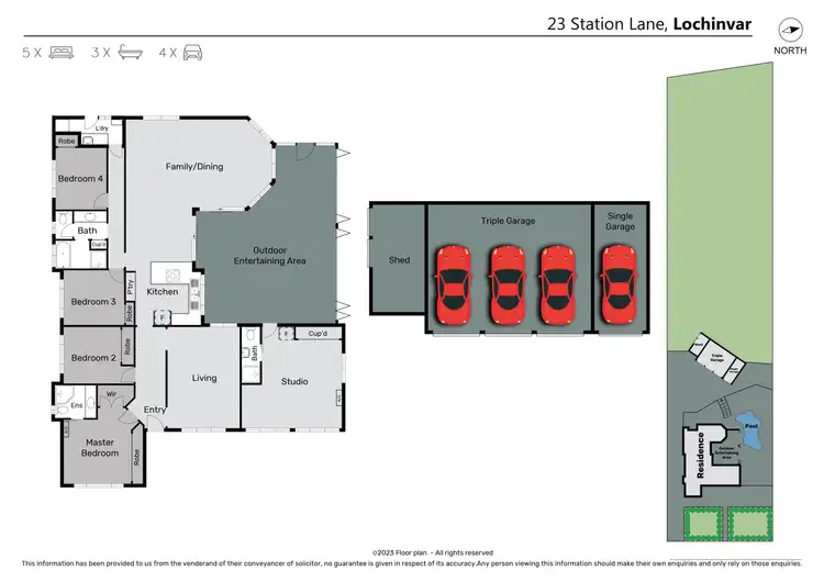 Floorplan of Homely house listing, 23 Station Lane, Lochinvar NSW 2321