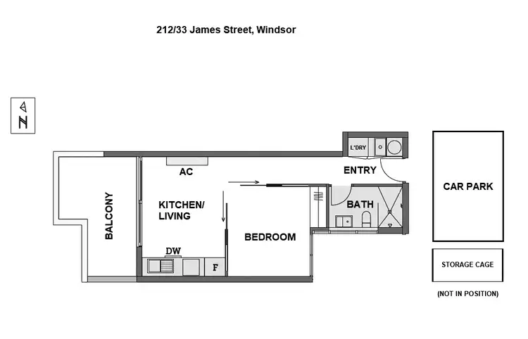 Floorplan of Homely apartment listing, 212/33 James Street, Windsor VIC 3181