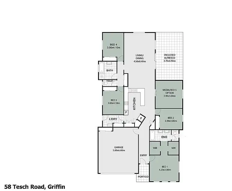 Floorplan of Homely house listing, 58 Tesch Road, Griffin QLD 4503