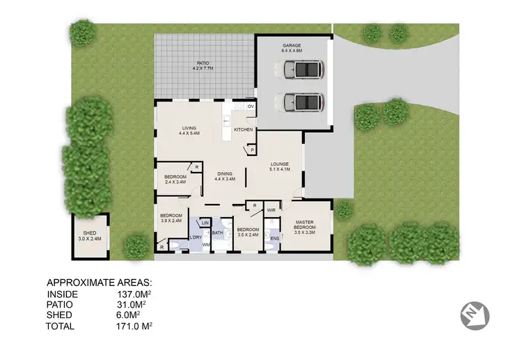 Floorplan of Homely house listing, 13 Woodhouse Circuit, Canning Vale WA 6155