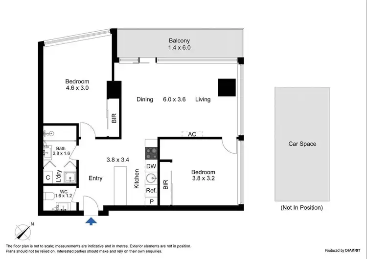 Floorplan of Homely apartment listing, 1908/50 HAIG STREET, Southbank VIC 3006