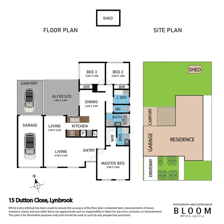 Floorplan of Homely house listing, 15 Dutton Close, Lynbrook VIC 3975