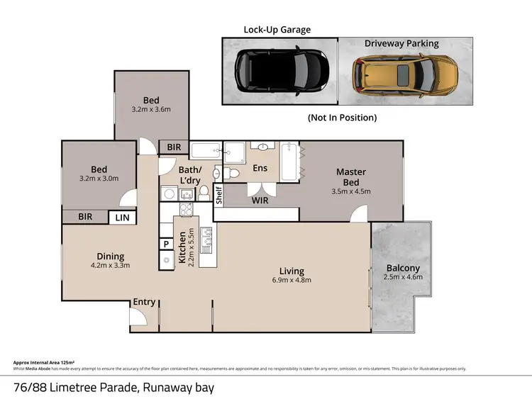 Floorplan of Homely unit listing, 76/88 Limetree Parade, Runaway Bay QLD 4216