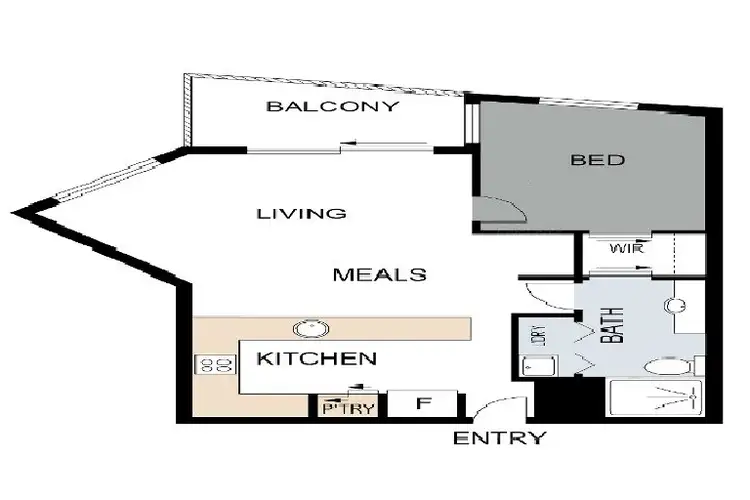 Floorplan of Homely apartment listing, 162/21 Mary Street, Brisbane City QLD 4000