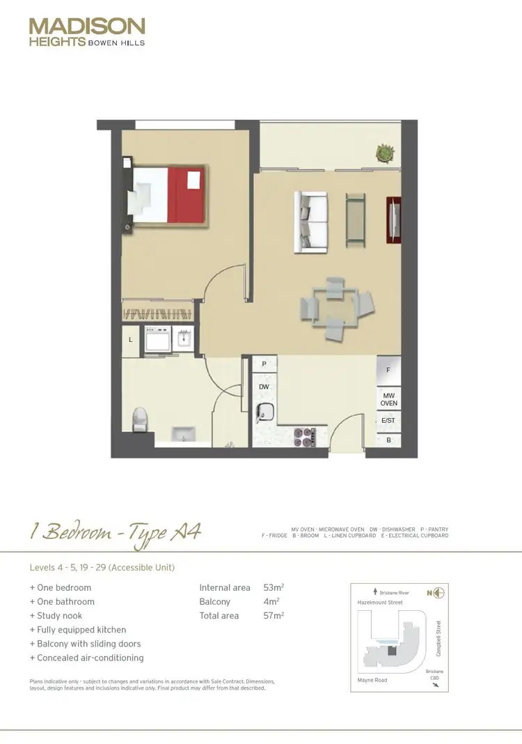 Floorplan of Homely apartment listing, 2209/35 Campbell Street, Bowen Hills QLD 4006