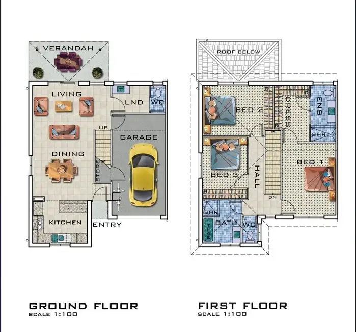 Floorplan of Homely townhouse listing, 17/20 Stewart Road, Griffin QLD 4503