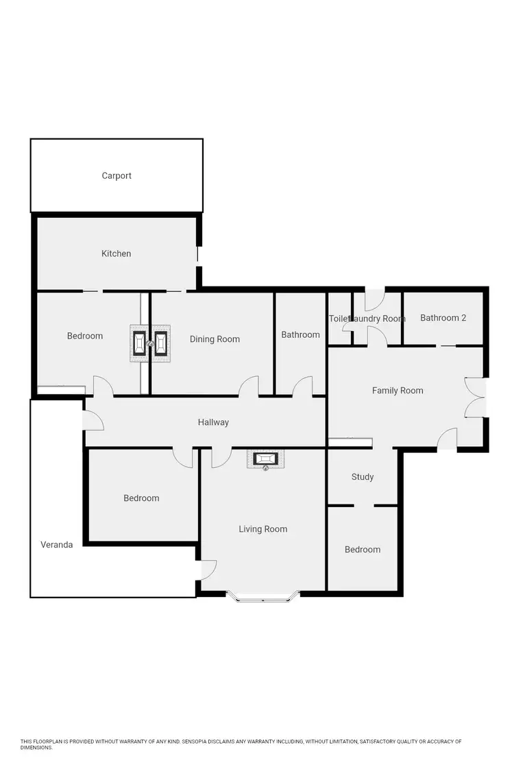 Floorplan of Homely house listing, 12 MORRISON STREET, Birchip VIC 3483