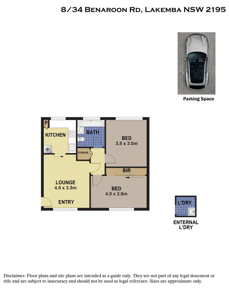 Floorplan of Homely unit listing, 8/34 Benaroon Road, Lakemba NSW 2195