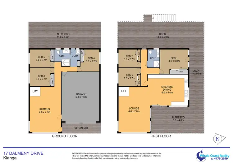 Floorplan of Homely house listing, 17 Dalmeny Drive, Kianga NSW 2546